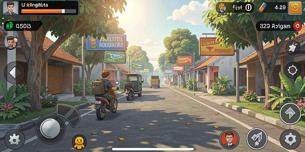 Tampilan utama dengan mobil balap yang mengesankan.