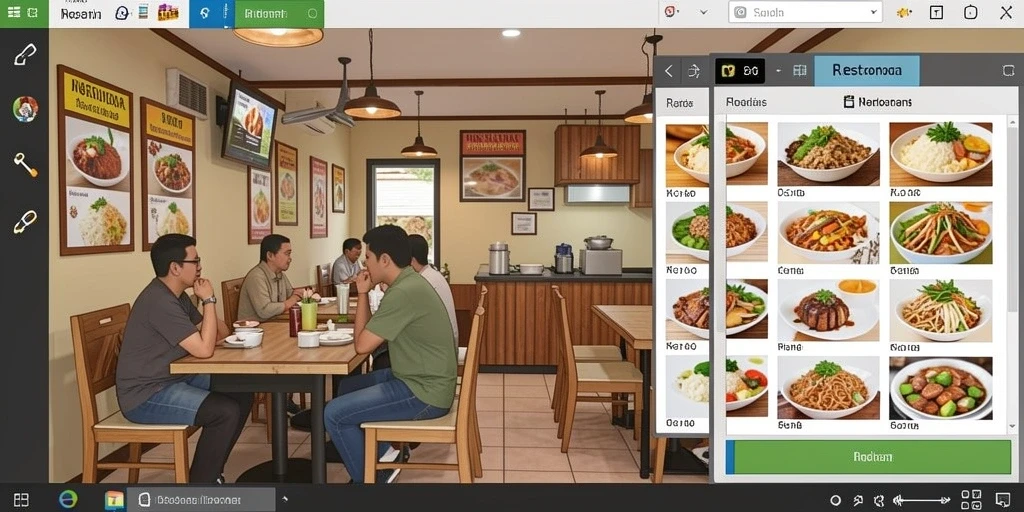 Tampilan grafik yang menarik dan modern.